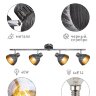 Купить Светильник настенно-потолочный спот Rivoli Eho 7031-704 4 х E14 40 Вт поворотный в интернет-магазине электрики в Москве Альт-Электро