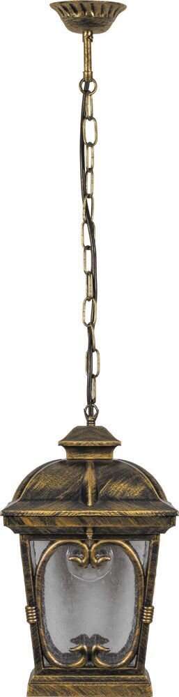 Светильник садово-парковый Feron PL133 четырехгранный на цепочке 100W 230V E27, черное золото