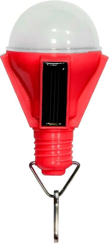 Купить Светильник садово-парковый на солнечной батарее "Лампочка", 4  LED красный, 72*72*112мм , PL262 в интернет-магазине электрики в Москве Альт-Электро