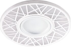 Светильник встраиваемый с LED подсветкой Feron CD991 потолочный MR16 G5.3 белый