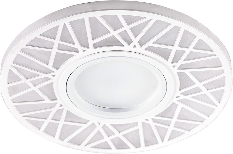 Купить Светильник встраиваемый с LED подсветкой Feron CD991 потолочный MR16 G5.3 белый в интернет-магазине электрики в Москве Альт-Электро