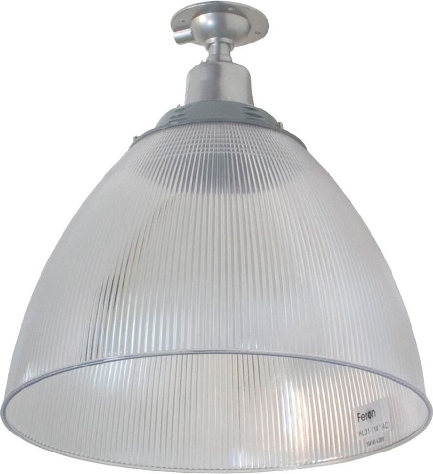 Купить Прожектор Feron HL31 (16") купольный 60W E27 230V, серый в интернет-магазине электрики в Москве Альт-Электро