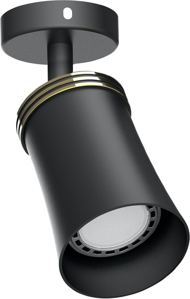 Купить Светильник Feron ML221 настенно-потолочный под лампу GU10, черный в интернет-магазине электрики в Москве Альт-Электро