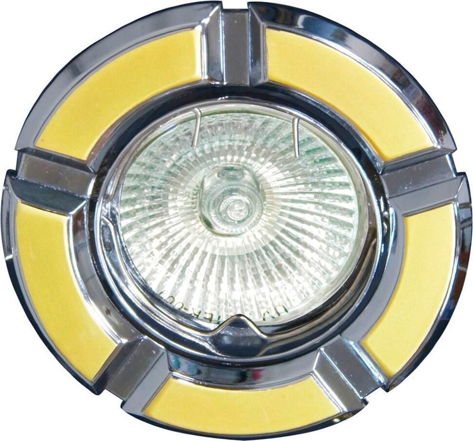 Купить Светильник встраиваемый Feron 098T-MR16 потолочный MR16 G5.3 золото-хром в интернет-магазине электрики в Москве Альт-Электро