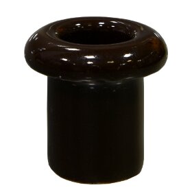 Втулка керамическая для сквозного отверстия, коричневая