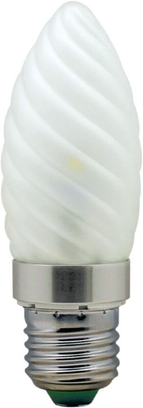 Лампа светодиодная, 6LED(3.5W) 230V E27 6400K матовая хром, LB-77