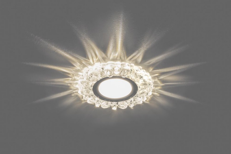 Купить Светильник встраиваемый с белой LED подсветкой Feron CD926 потолочный MR16 G5.3 прозрачный в интернет-магазине электрики в Москве Альт-Электро