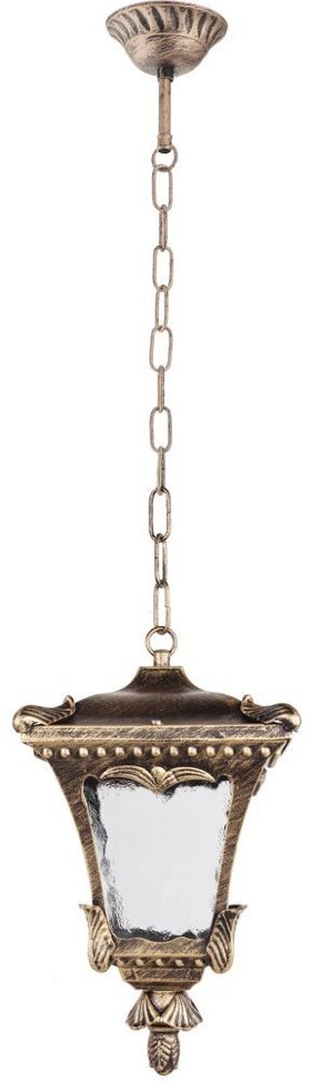 Светильник садово-парковый Feron 8003S четырехгранный на цепочке 60W E27 230V, черное золото