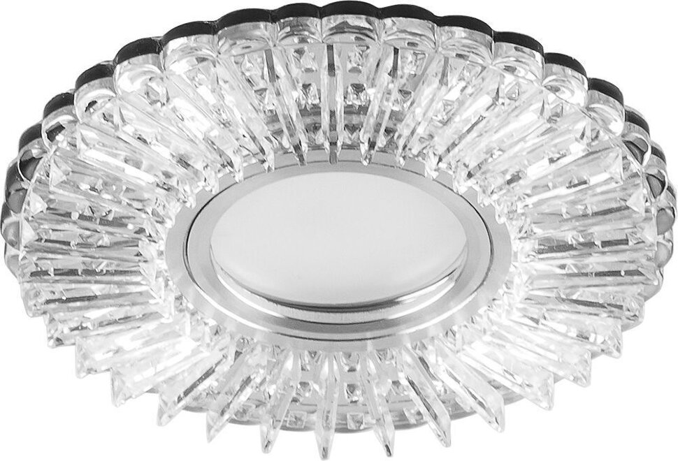 Купить Светильник встраиваемый с белой LED подсветкой Feron CD900 потолочный MR16 G5.3 белый в интернет-магазине электрики в Москве Альт-Электро