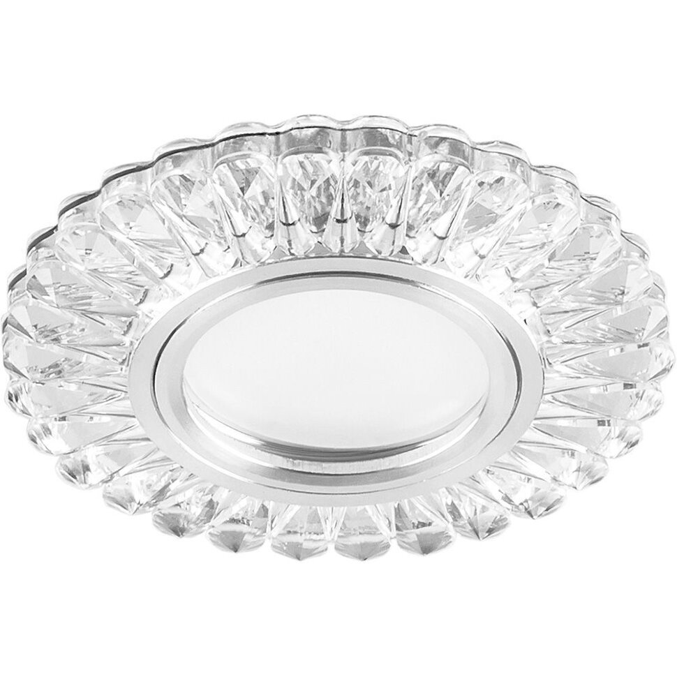 Купить Светильник встраиваемый с белой LED подсветкой Feron CD902 потолочный MR16 G5.3 белый в интернет-магазине электрики в Москве Альт-Электро