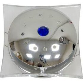 DL8224-CH хром, светильник декоративный c прозрачным стеклом под галогенную лампу MR16 G5.3