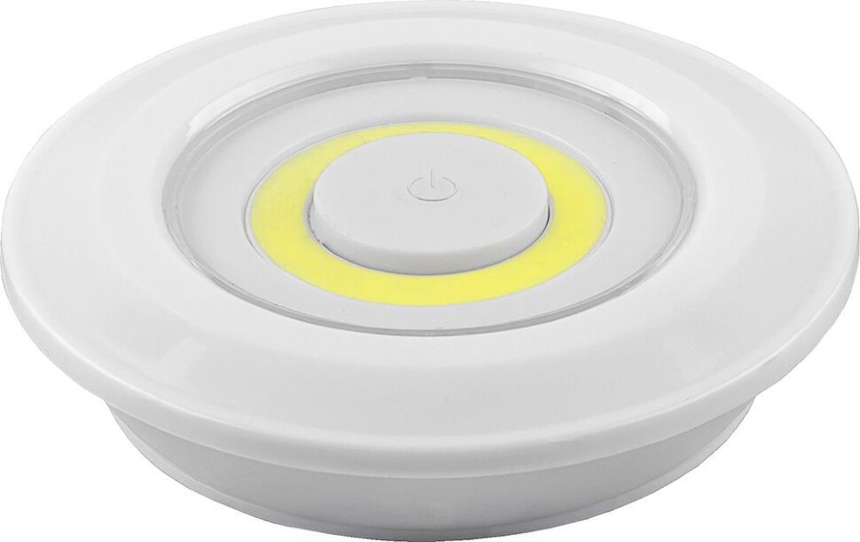 Купить Светодиодный светильник-кнопка Feron FN1207 (3шт в блистере+пульт), 3W, белый в интернет-магазине электрики в Москве Альт-Электро