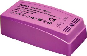 Трансформатор электронный понижающий, 230V/12V 250W пластик розовый, TRA110