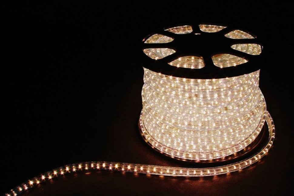 Купить Дюралайт светодиодный Feron LED-F3W 3-х жильный , белый 3000K 2,88Вт/м 72LED/м 50м 220V в интернет-магазине электрики в Москве Альт-Электро