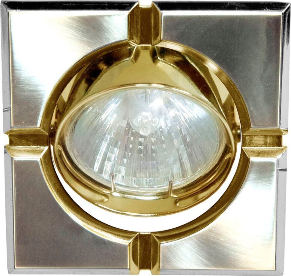 Купить Светильник встраиваемый Feron 098T-MR16-S потолочный MR16 G5.3 титан-золото в интернет-магазине электрики в Москве Альт-Электро