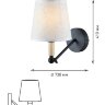 Купить Бра светильник Rivoli Buono 2048-401 настенный 1 х Е14 40 Вт классика в интернет-магазине электрики в Москве Альт-Электро