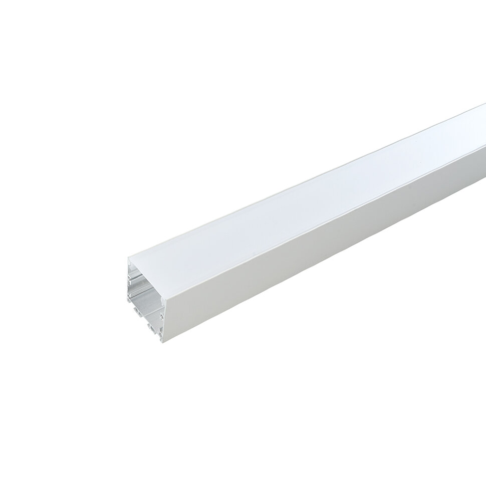 Купить Профиль алюминиевый накладной "Линии света" с крепежами, белый, CAB256 в интернет-магазине электрики в Москве Альт-Электро