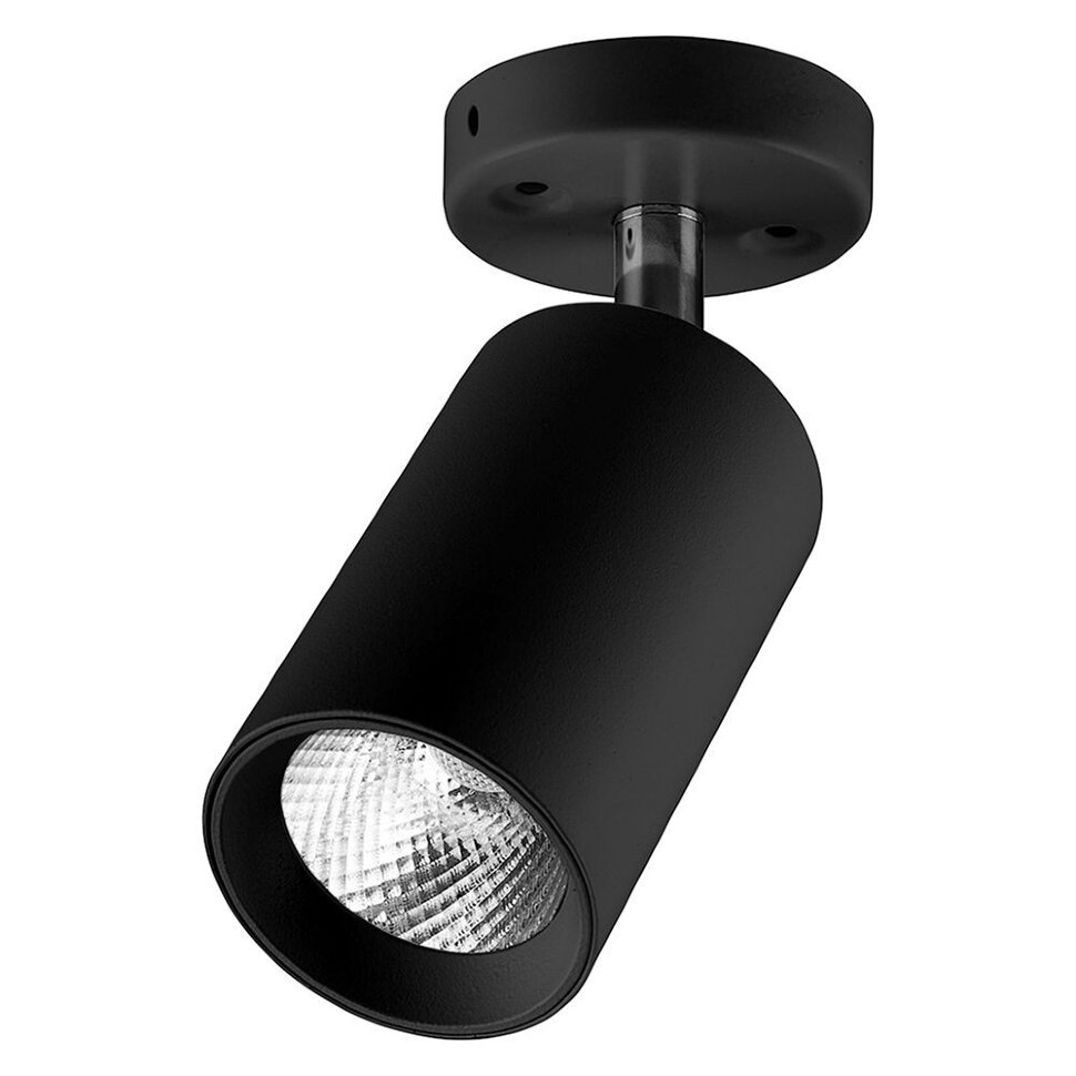 Купить Светодиодный светильник Feron AL519 накладной 10W 4000K черный наклонный в интернет-магазине электрики в Москве Альт-Электро