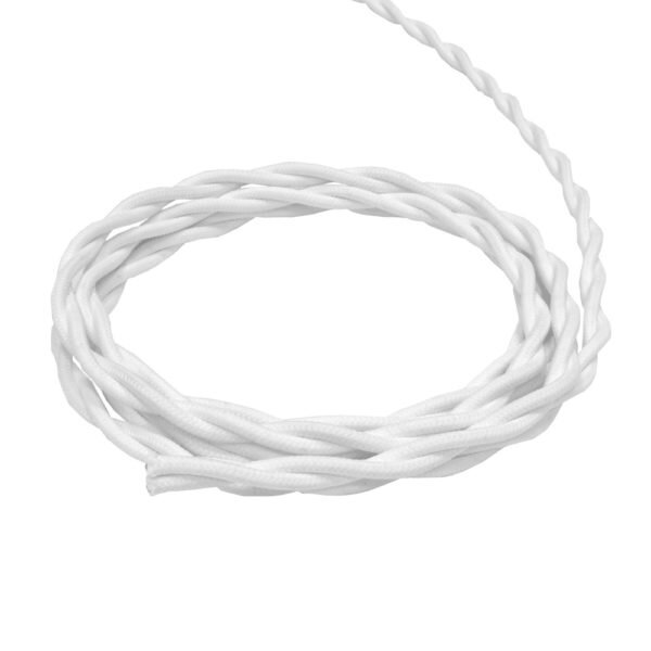Купить Ретро провод 2х1,5 белый в интернет-магазине электрики в Москве Альт-Электро