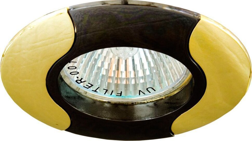 Купить Светильник встраиваемый Feron 020T-MR16 потолочный MR16 G5.3 черно-золотистый в интернет-магазине электрики в Москве Альт-Электро
